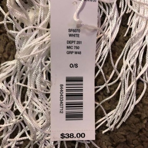 Landry Fringe Vest Womens One Size NEW White - Picture 10 of 12